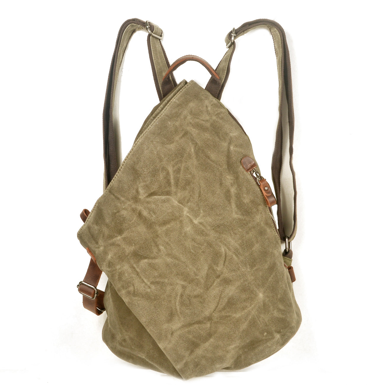 Small Vintage Canvas Backpack Daypack 18L