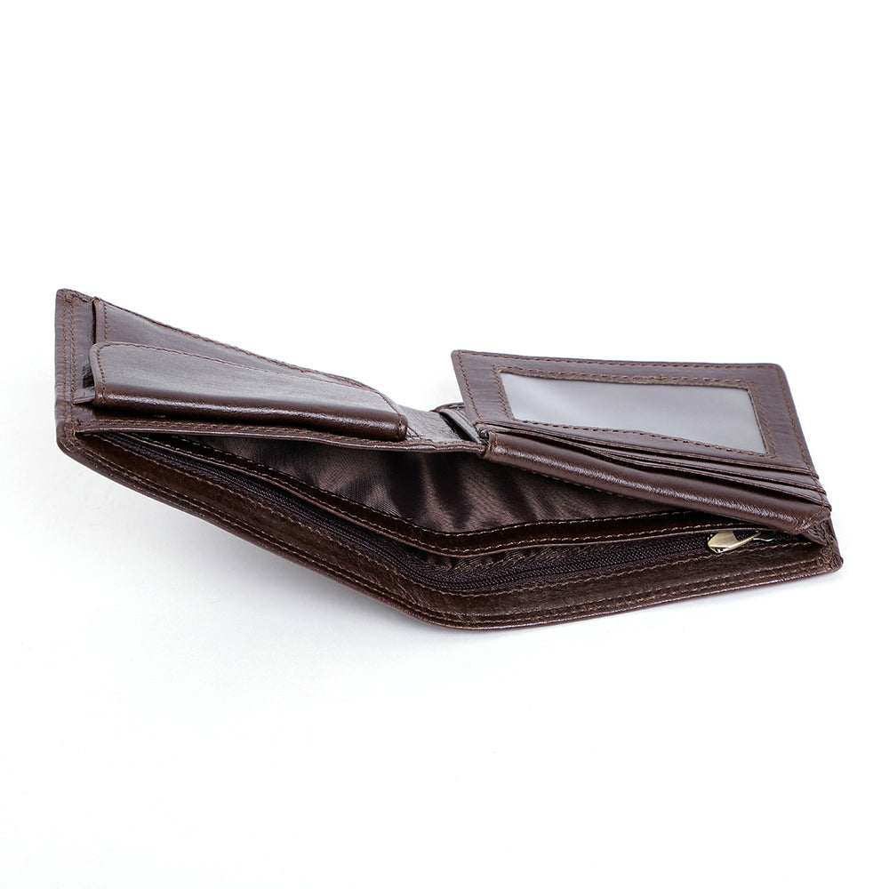 Slim Bifold Genuine Leather RDFI Wallet