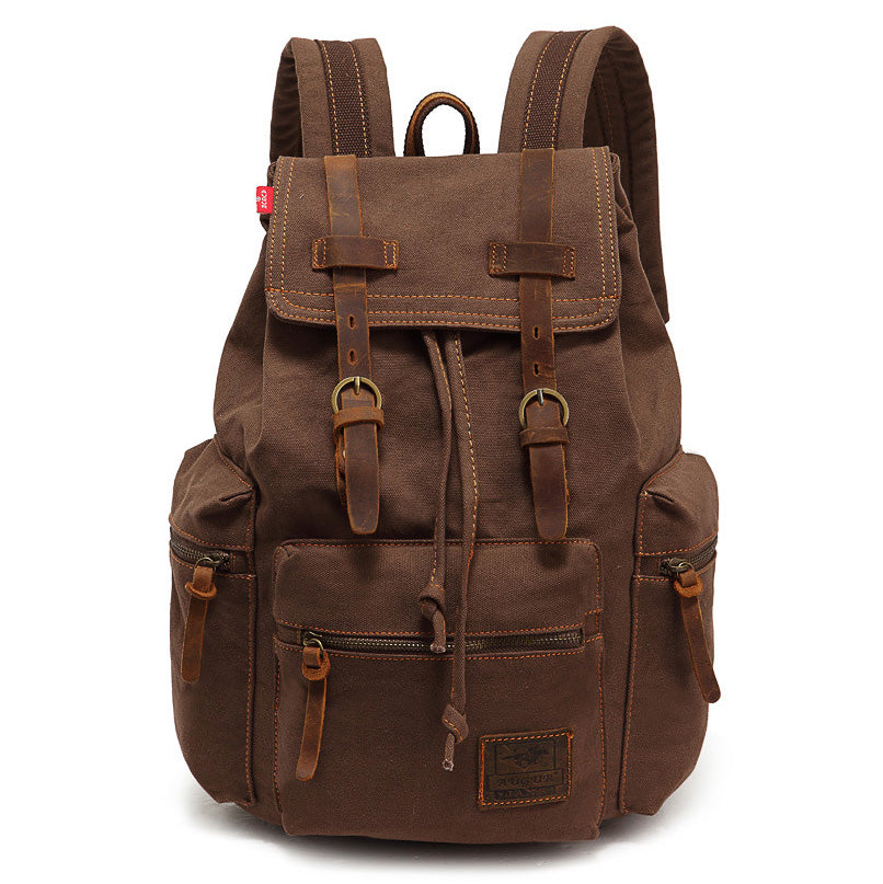 Vintage Canvas Laptop Rucksack Backpack
