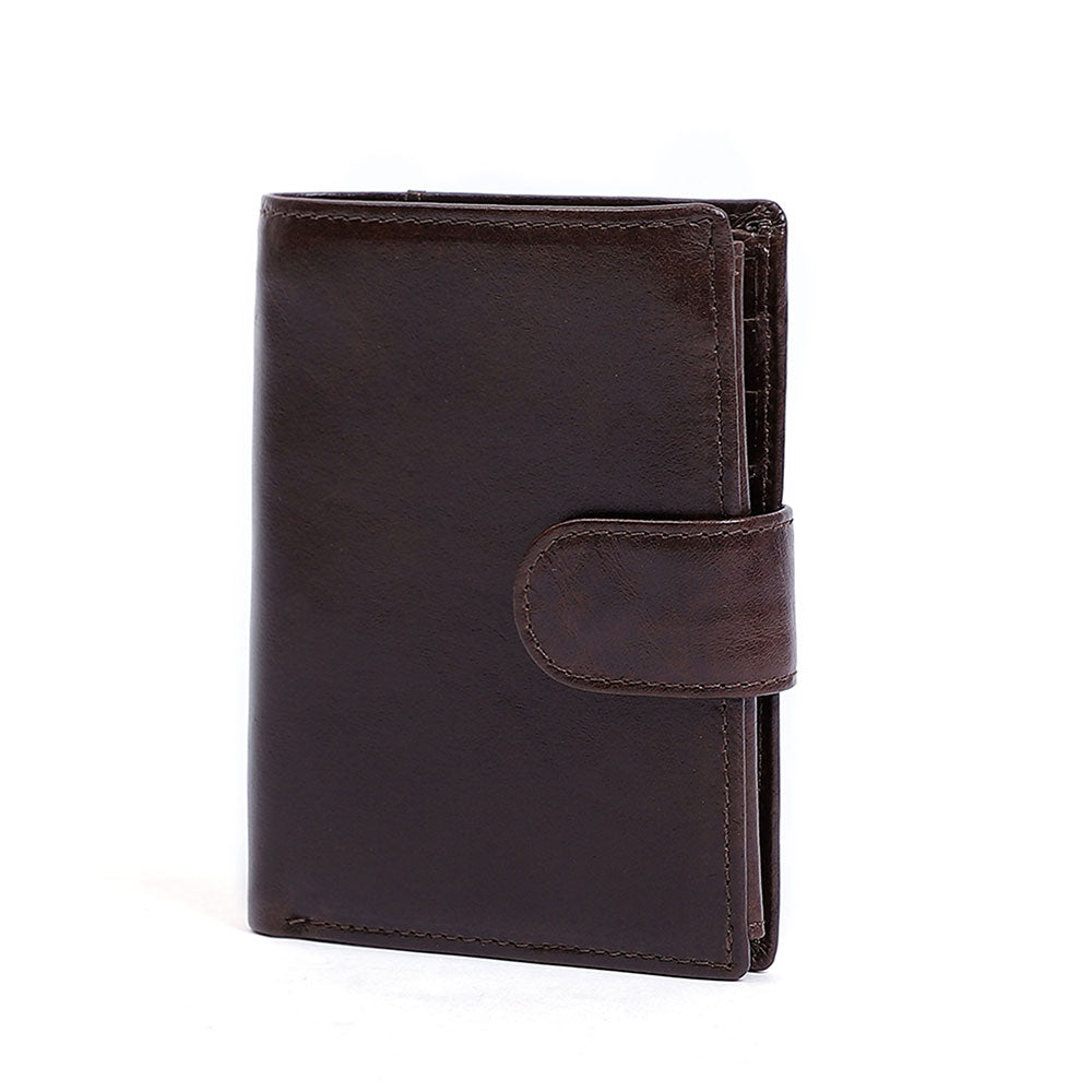 Slim Trifold Genuine Leather RFID Wallet