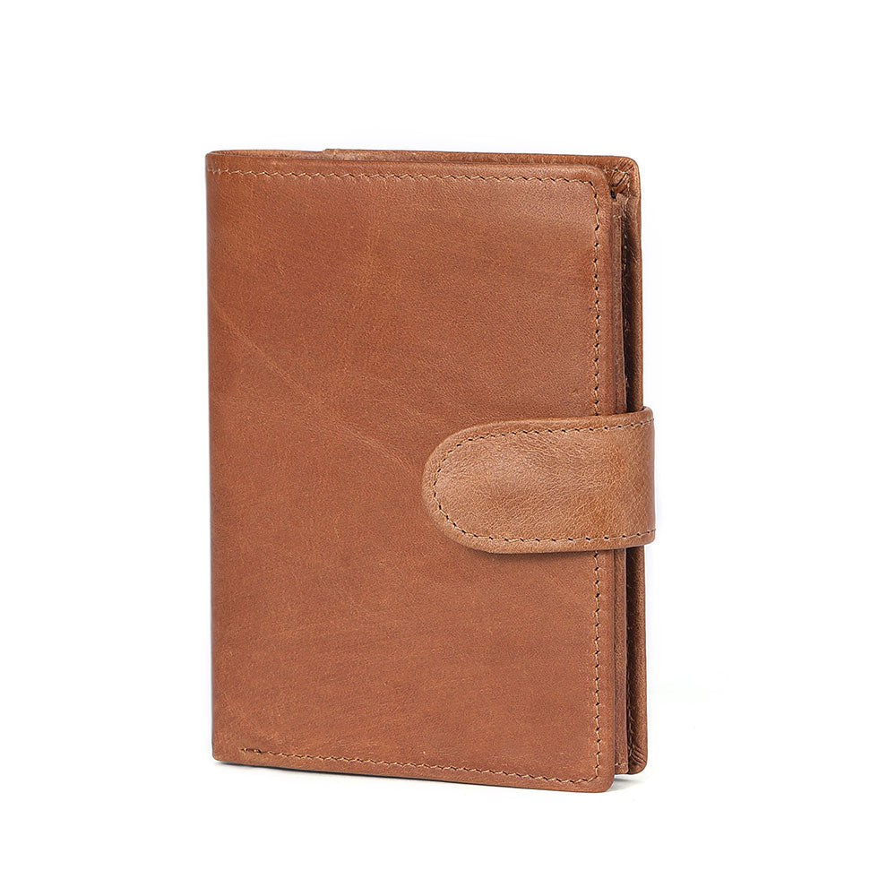 Slim Trifold Genuine Leather RFID Wallet