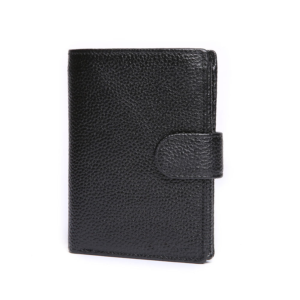 Slim Trifold Genuine Leather RFID Wallet
