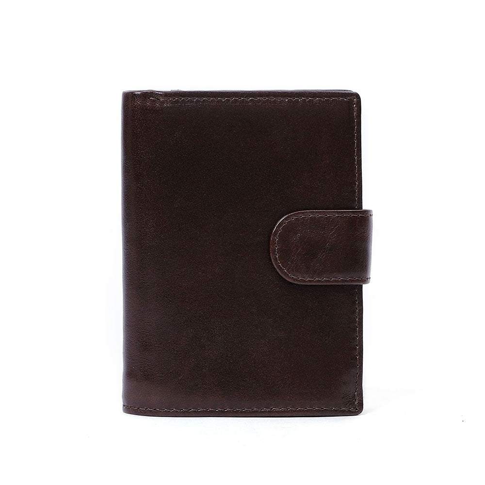 Slim Trifold Genuine Leather RFID Wallet