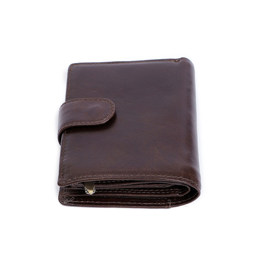 Slim Trifold Genuine Leather RFID Wallet