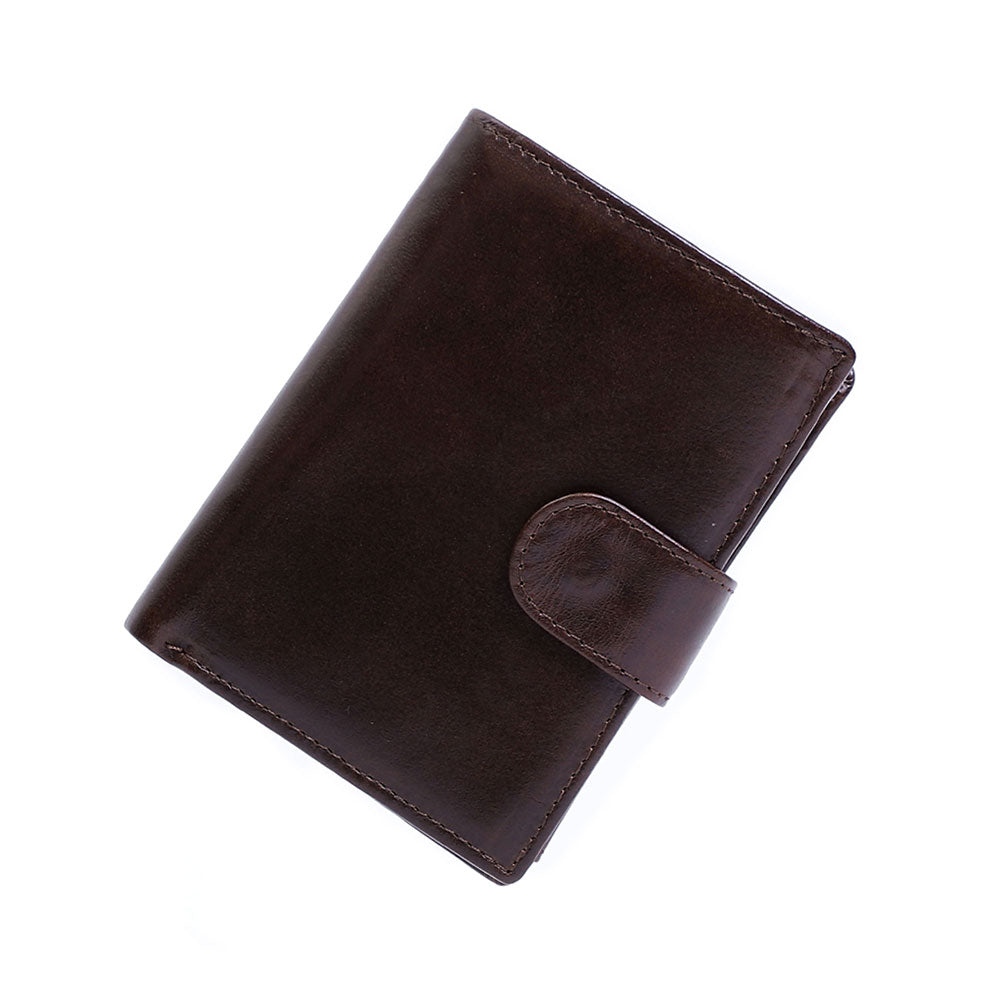 Slim Trifold Genuine Leather RFID Wallet