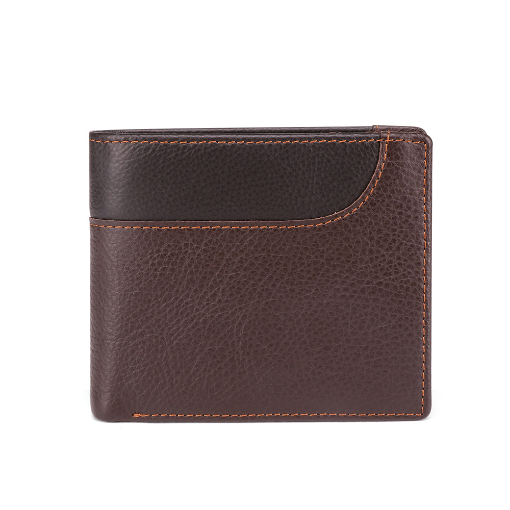 Slim Full Grain Leather RFID Bifold Wallet