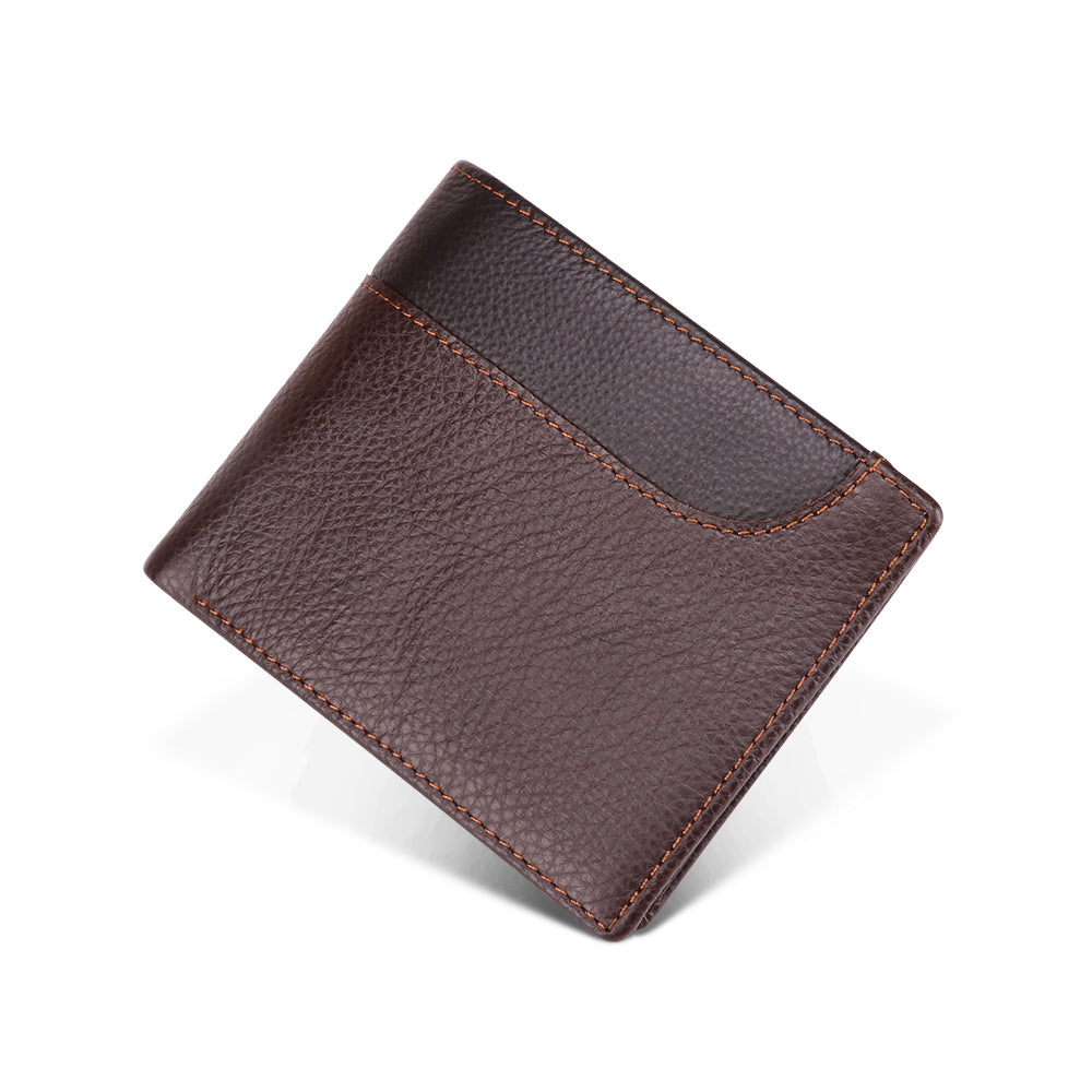 Slim Full Grain Leather RFID Bifold Wallet
