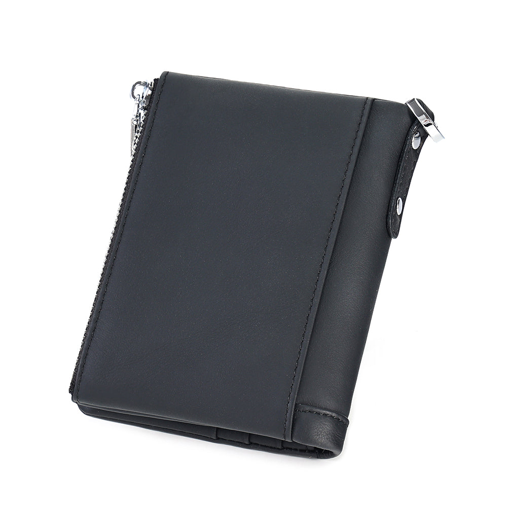 Full Grain Leather Bifold Wallet With Chain
