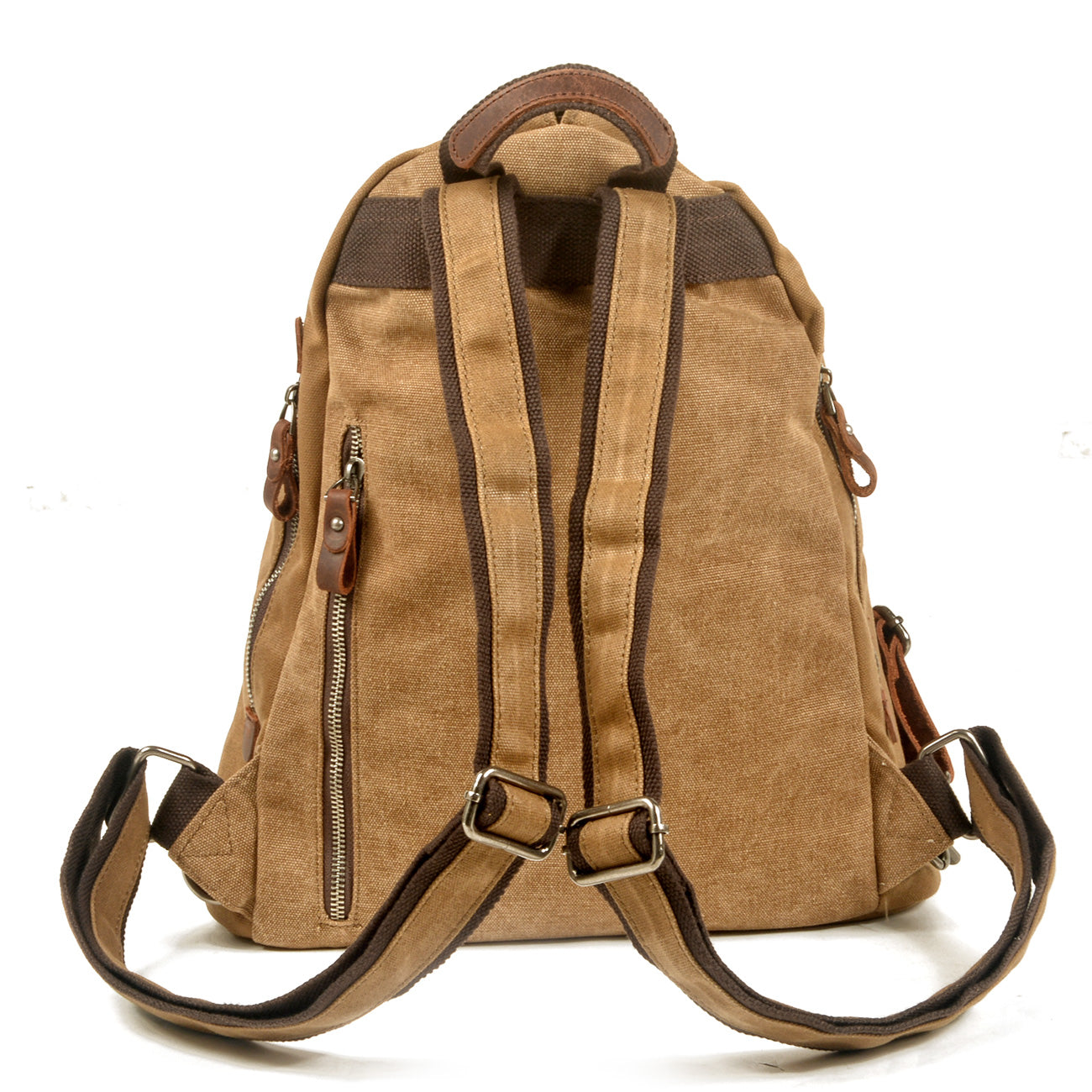 Small Vintage Canvas Backpack Daypack 18L