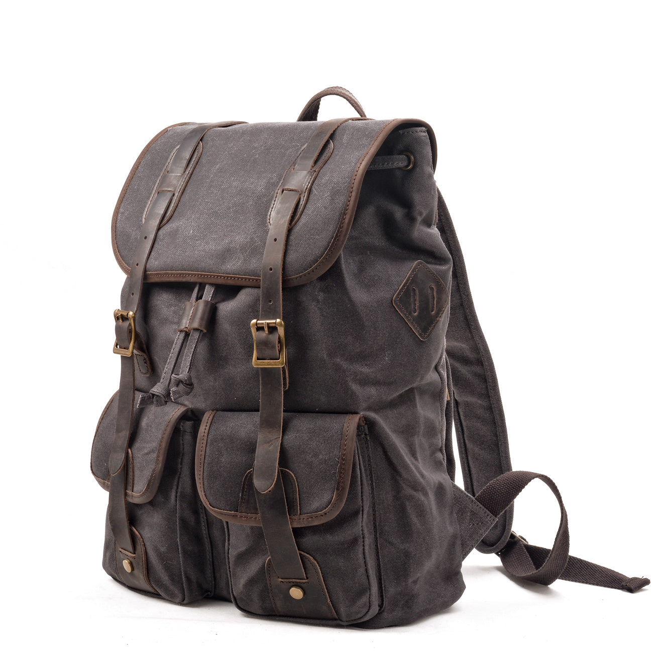 Waxed Canvas Vintage Laptop Backpack 20L