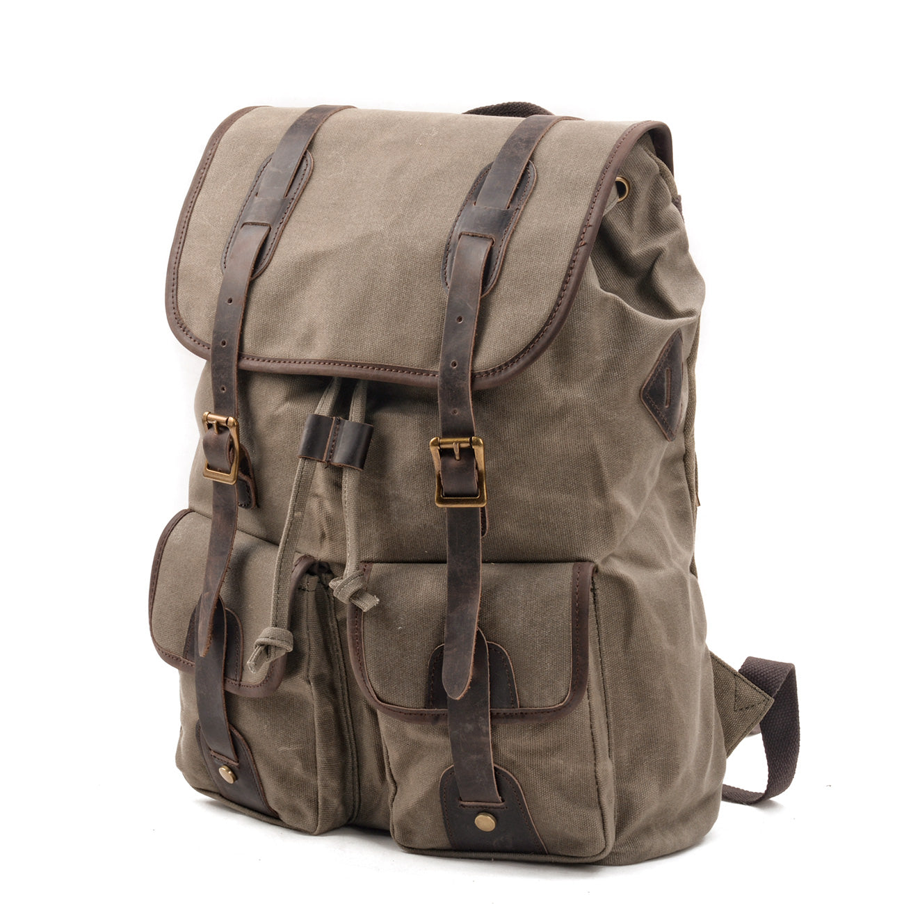 Waxed Canvas Vintage Laptop Backpack 20L