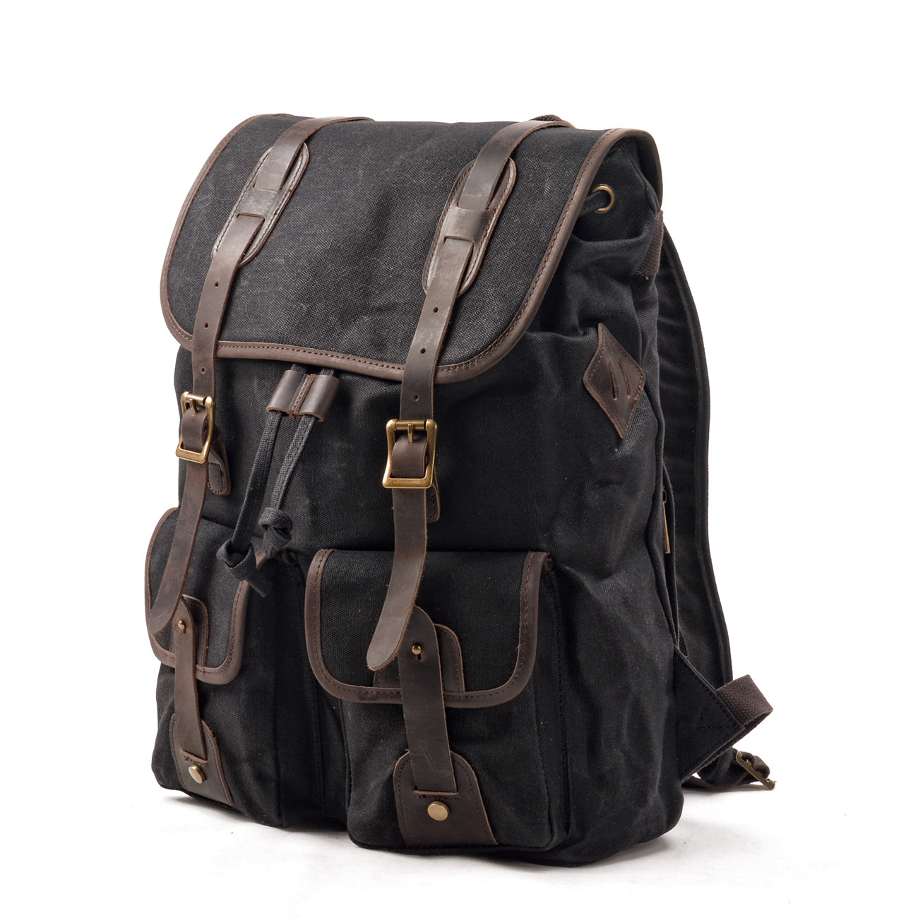 Waxed Canvas Vintage Laptop Backpack 20L