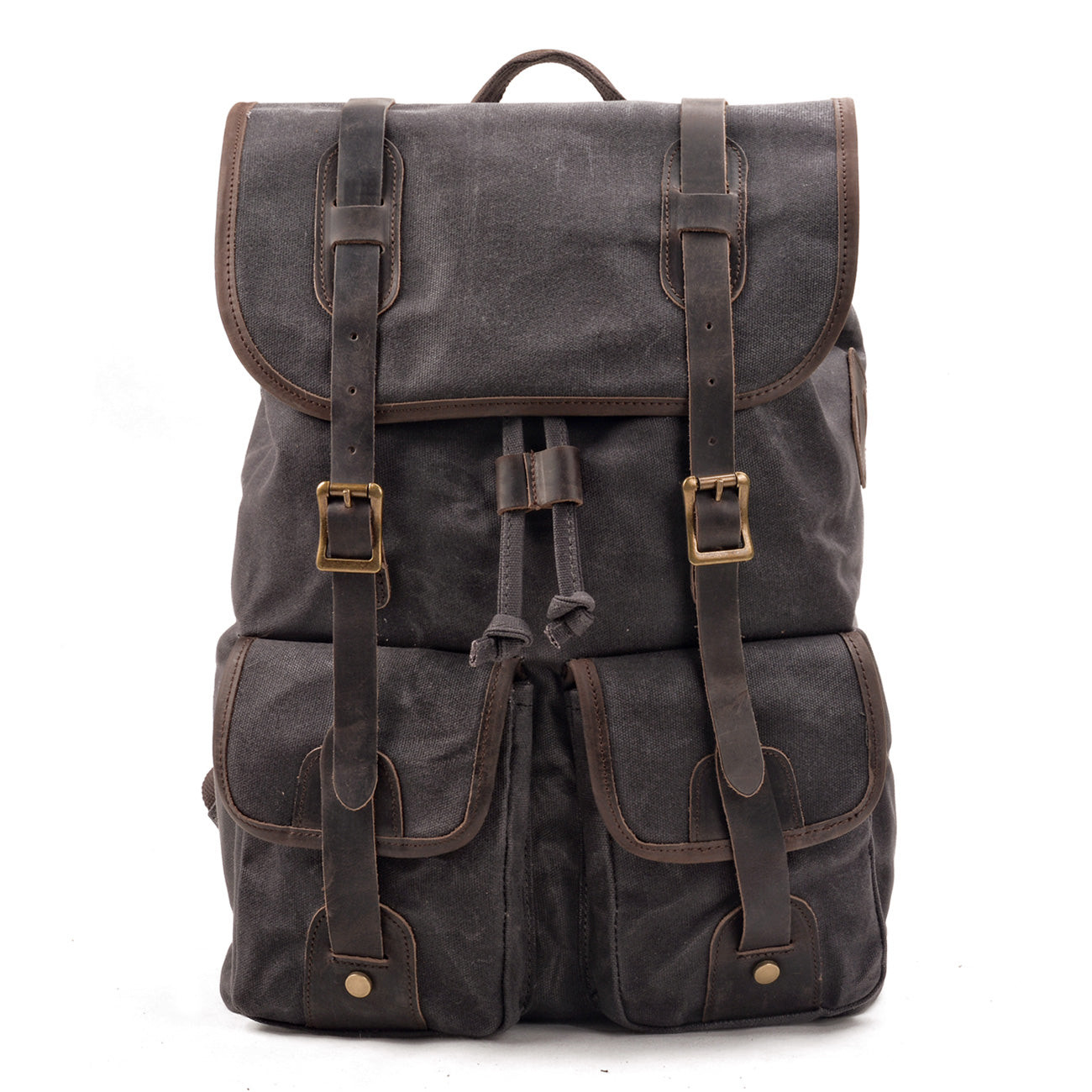 Waxed Canvas Vintage Laptop Backpack 20L