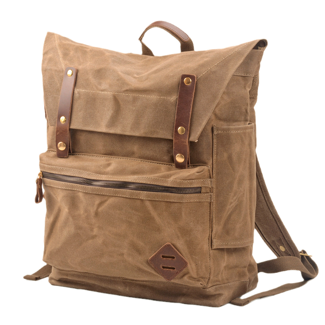 Vintage Travel Laptop Canvas Backpack 22L