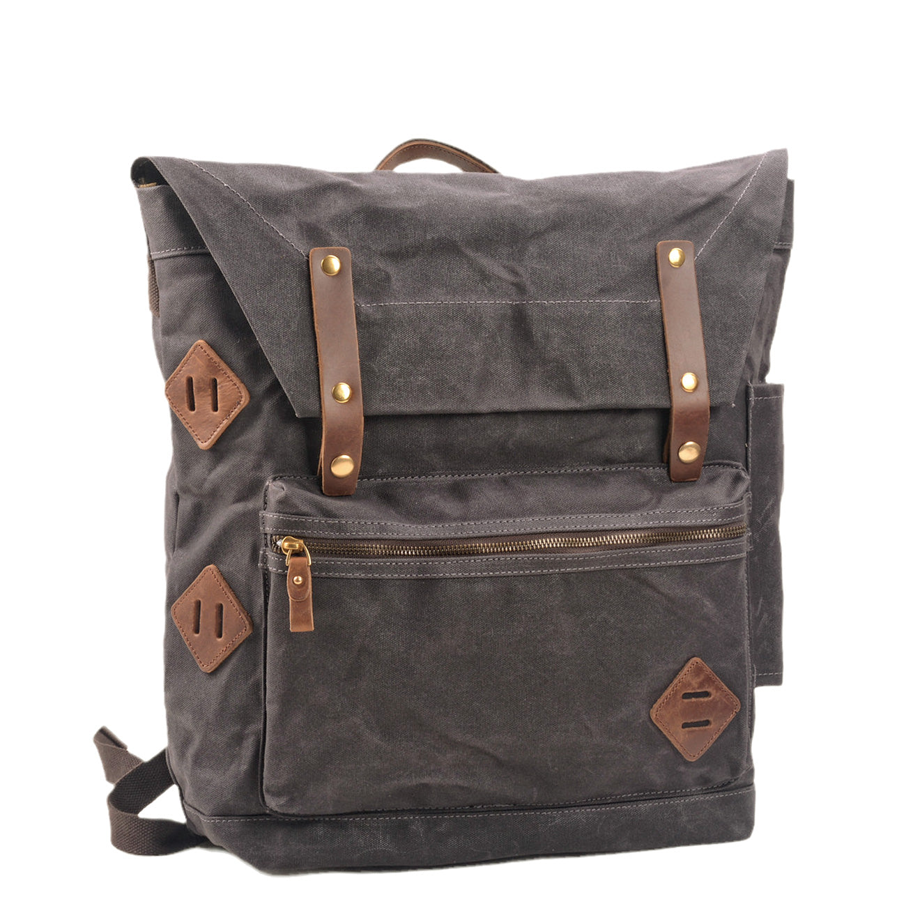 Vintage Travel Laptop Canvas Backpack 22L