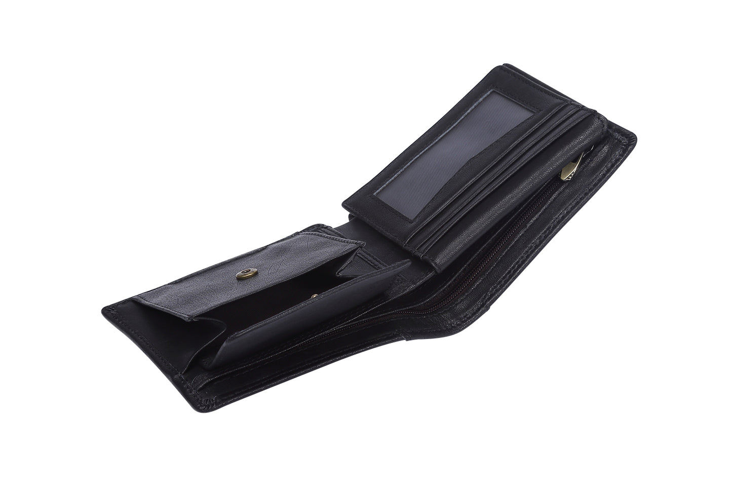 Slim Bifold Genuine Leather RDFI Wallet