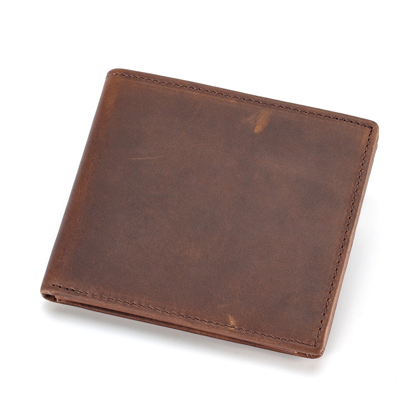 Genuine Leather Slim Bifold RDFI Wallet