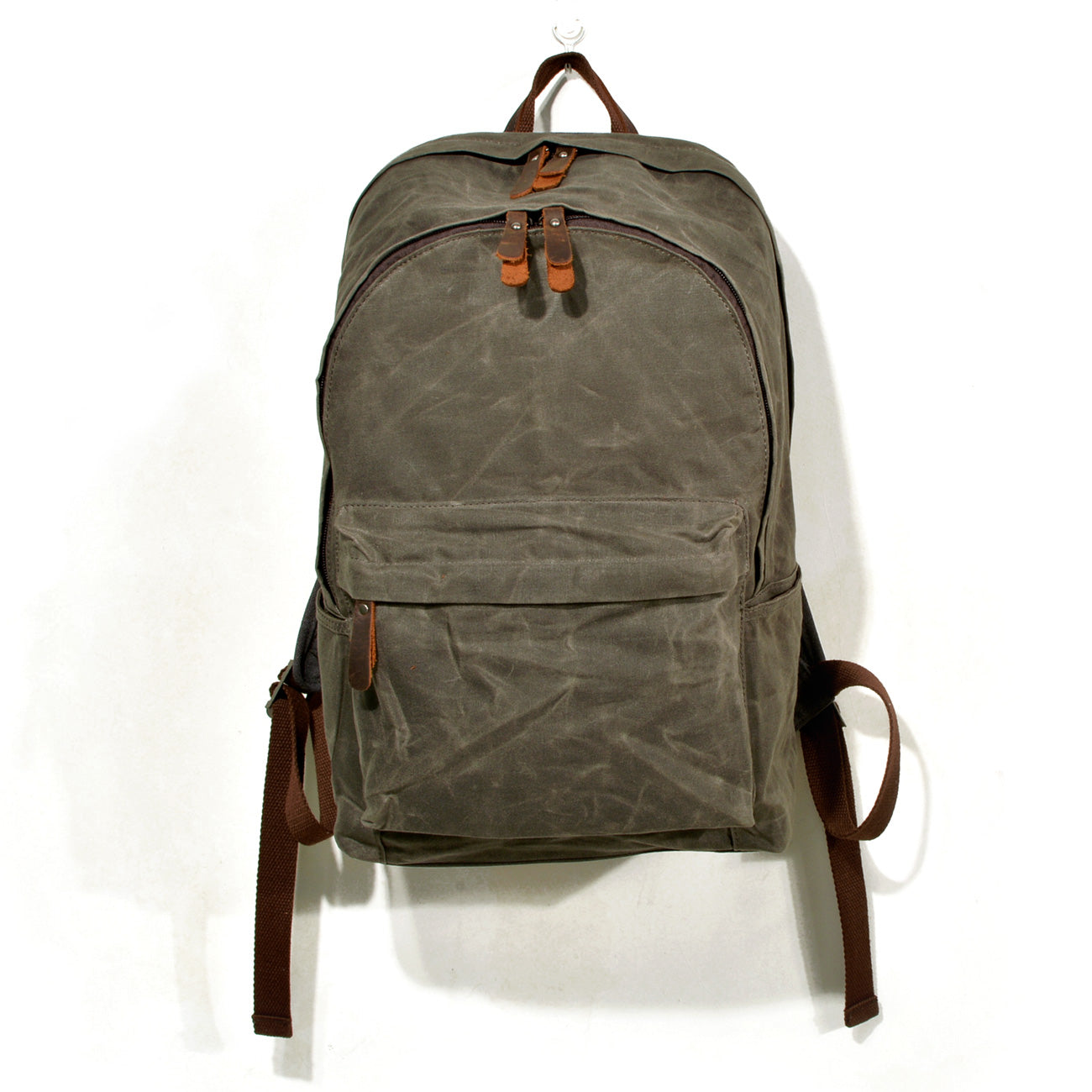Vintage Style Canvas Laptop Backpack 18L