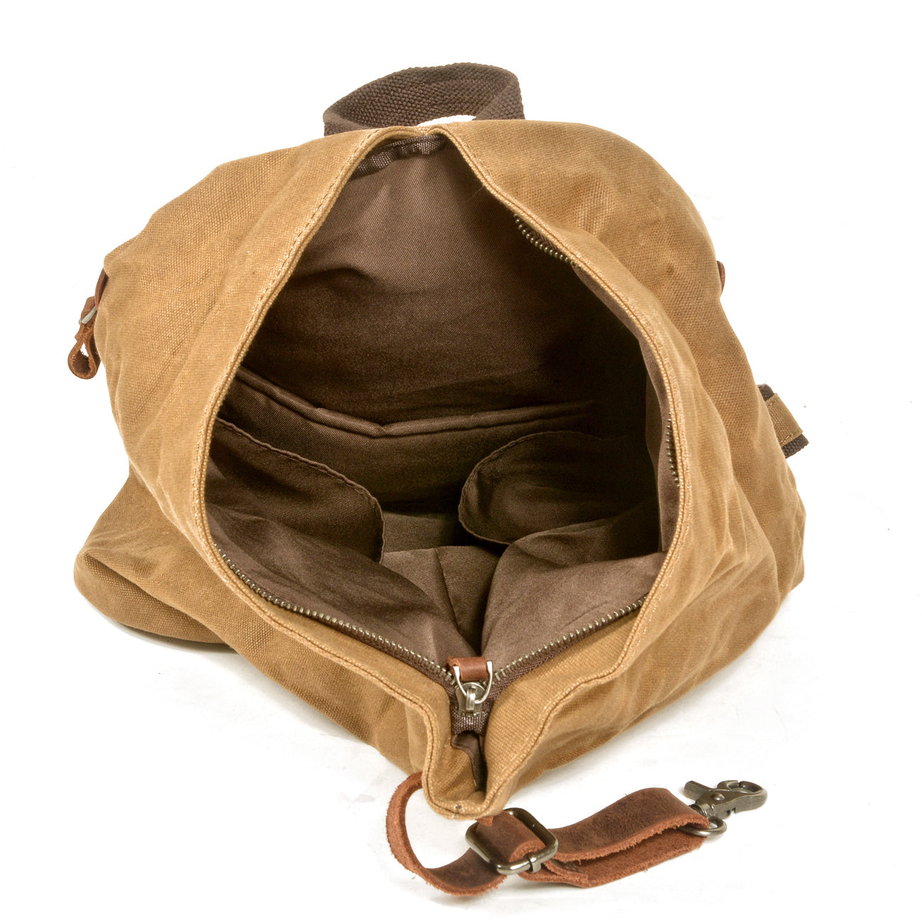 Small Vintage Canvas Backpack Daypack 18L