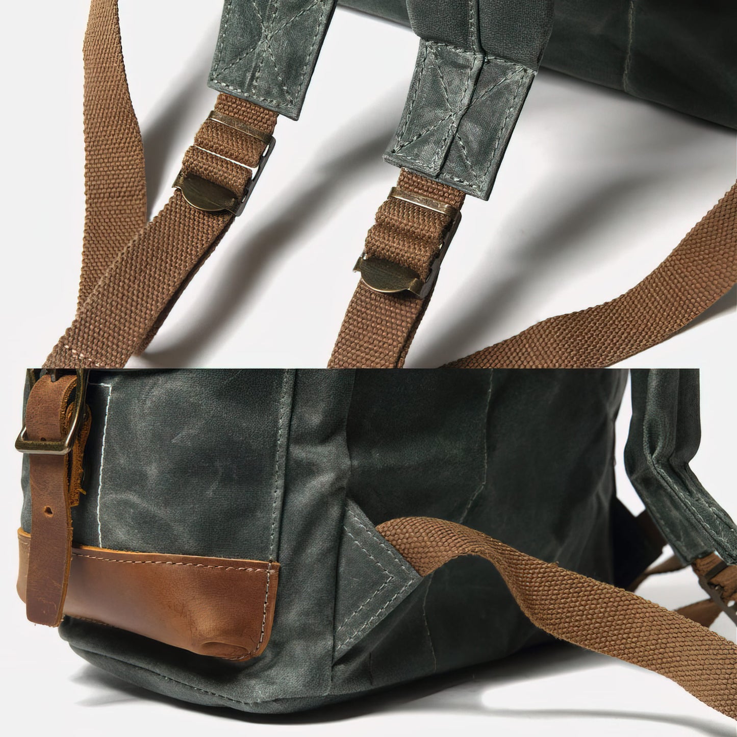 PaCanva Nostalgo - Vintage Waxed Canvas Backpack