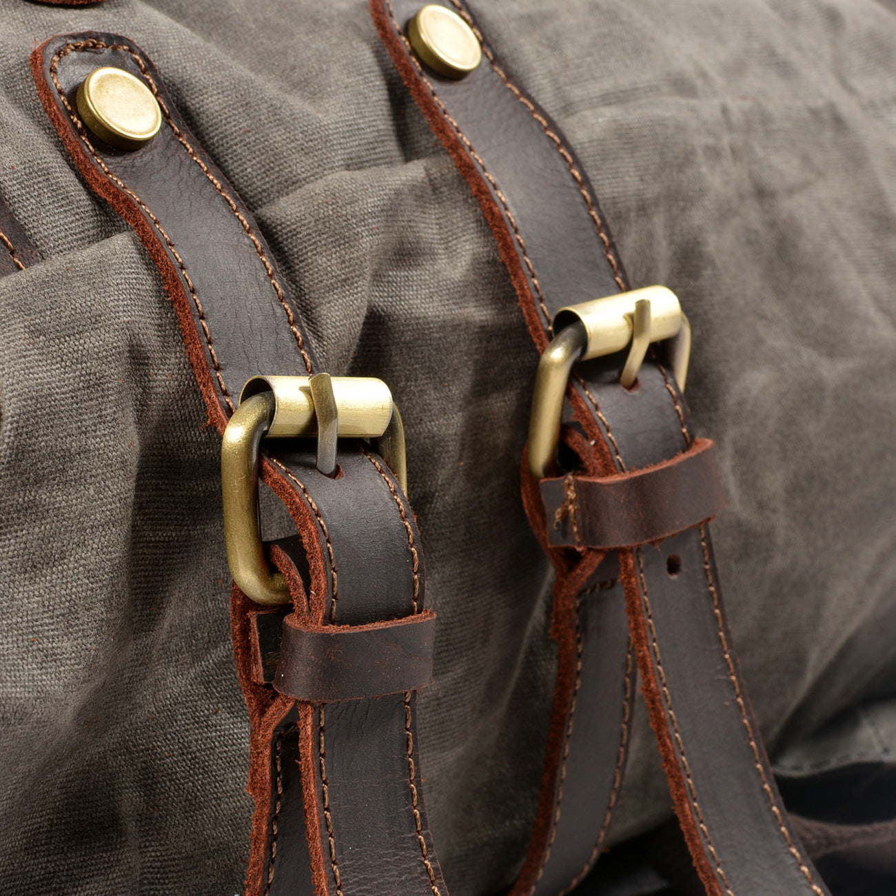 Vintage Canvas Laptop Backpack Rucksack 20L