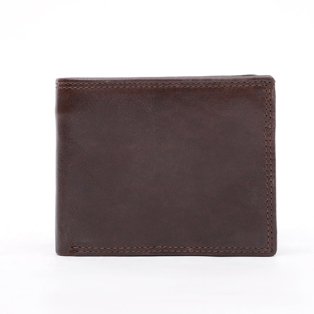Slim Bifold Genuine Leather RDFI Wallet