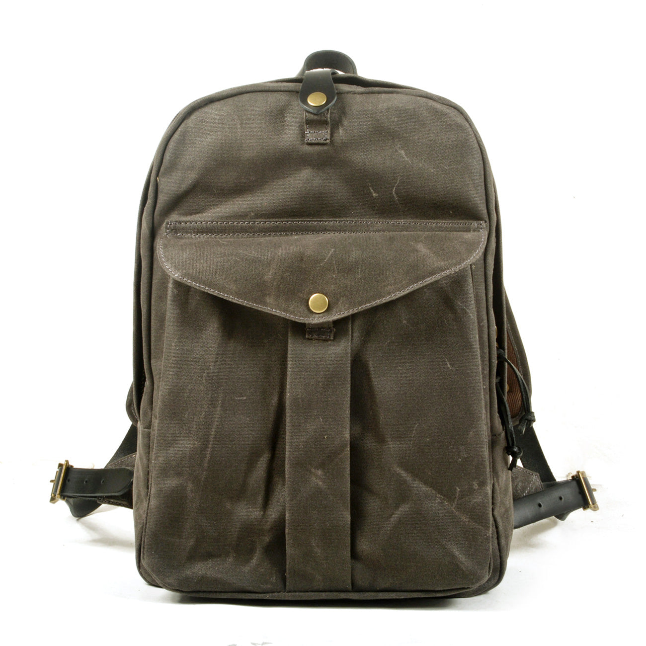Waxed Vintage Canvas School Backpack 18L