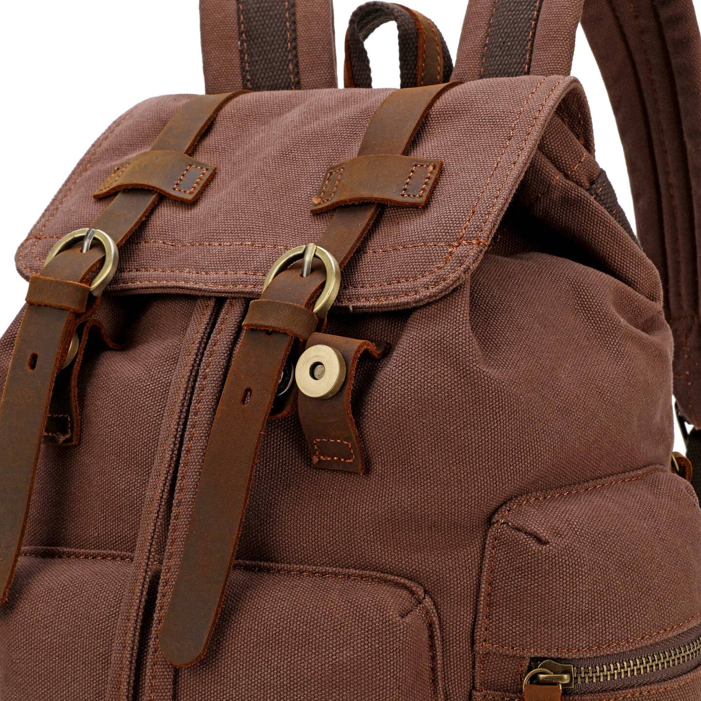 Vintage Canvas Laptop Rucksack Backpack