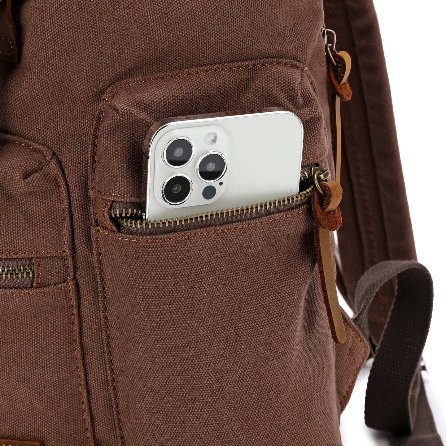 Vintage Canvas Laptop Rucksack Backpack