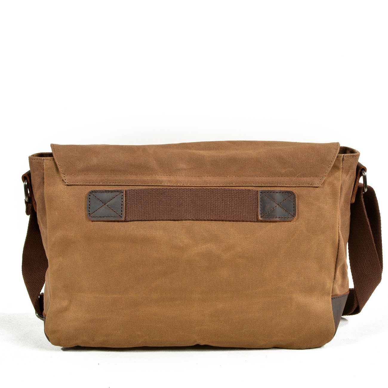 Waxed Canvas Messenger Crossbody Bag 12L