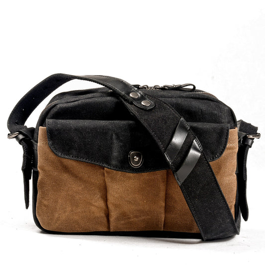 Waxed Canvas DSLR Shoulder Camera Bag 6L