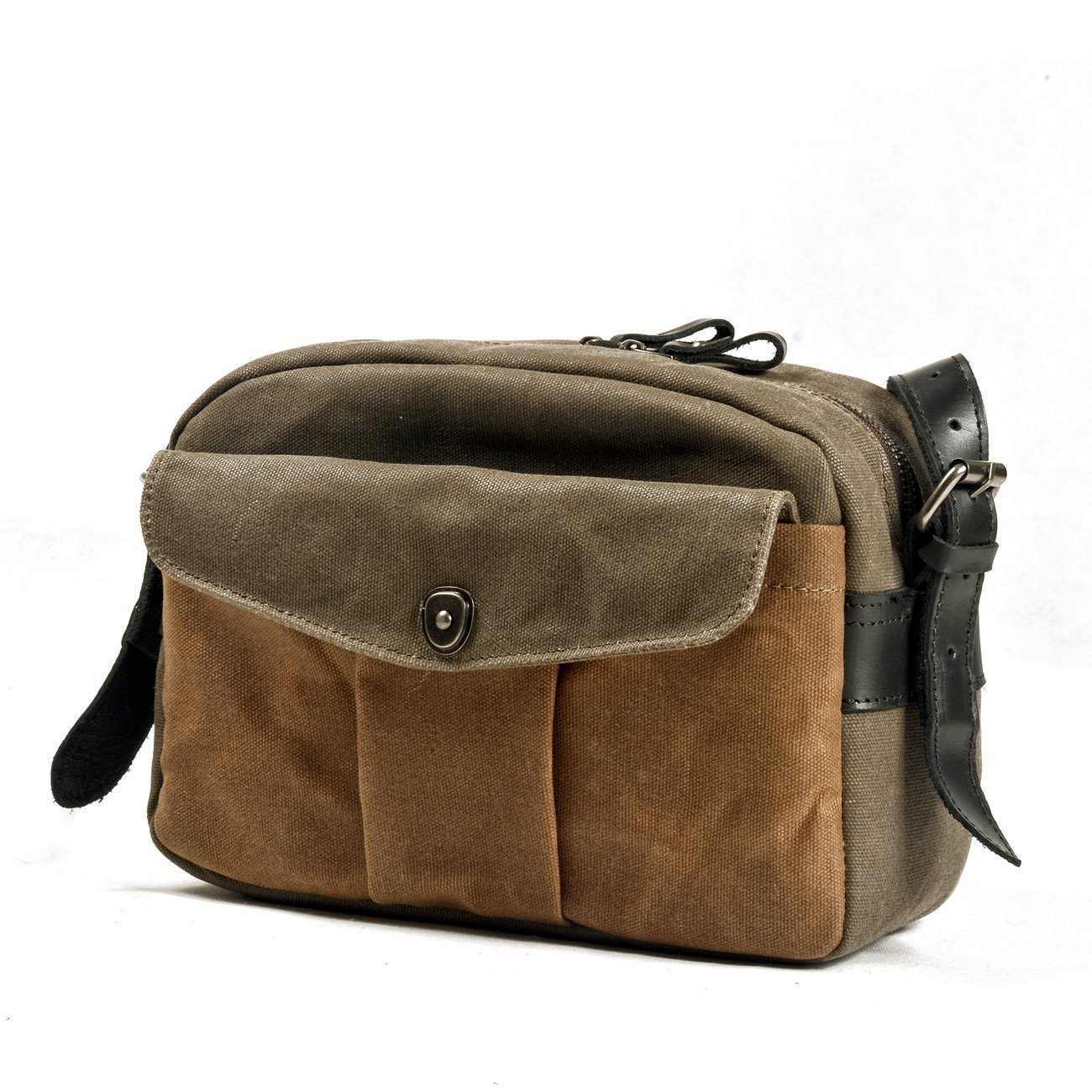 Waxed Canvas DSLR Shoulder Camera Bag 6L