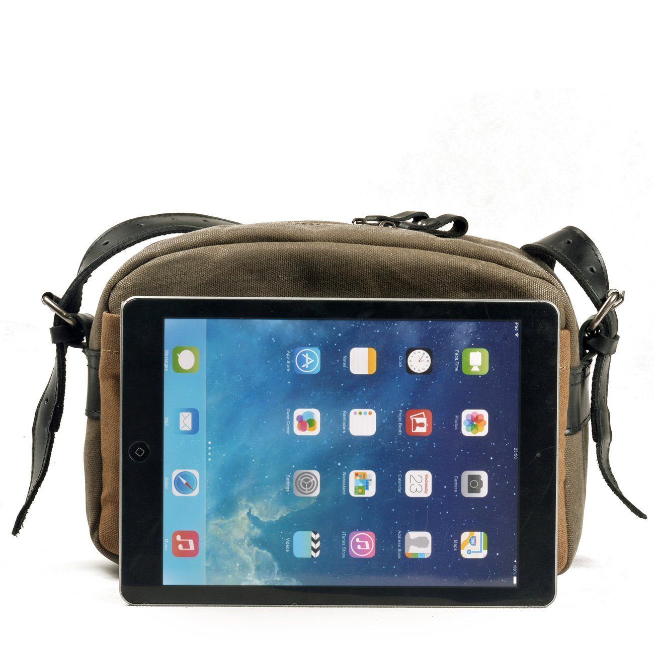 Waxed Canvas DSLR Shoulder Camera Bag 6L
