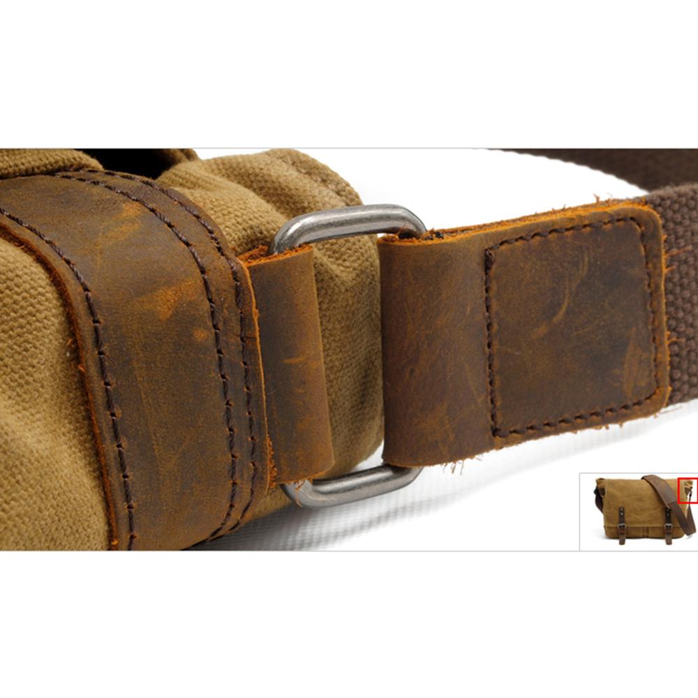 Canvas Vintage Messenger Shoulder Bag 13L