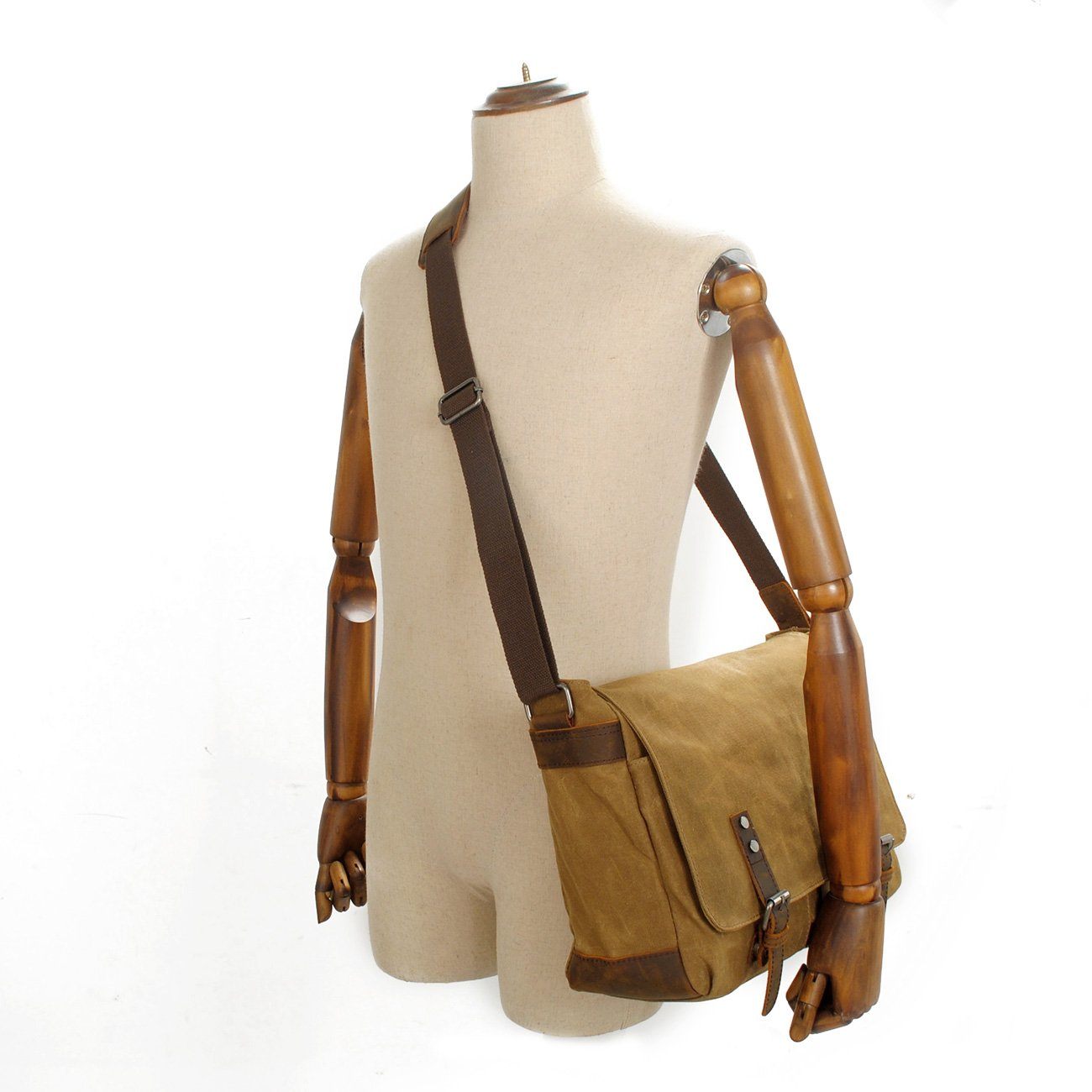 Canvas Vintage Messenger Shoulder Bag 13L