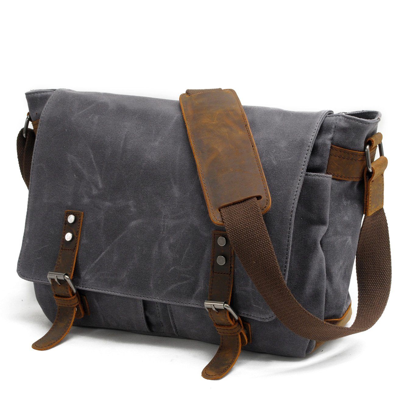 Canvas Vintage Messenger Shoulder Bag 13L
