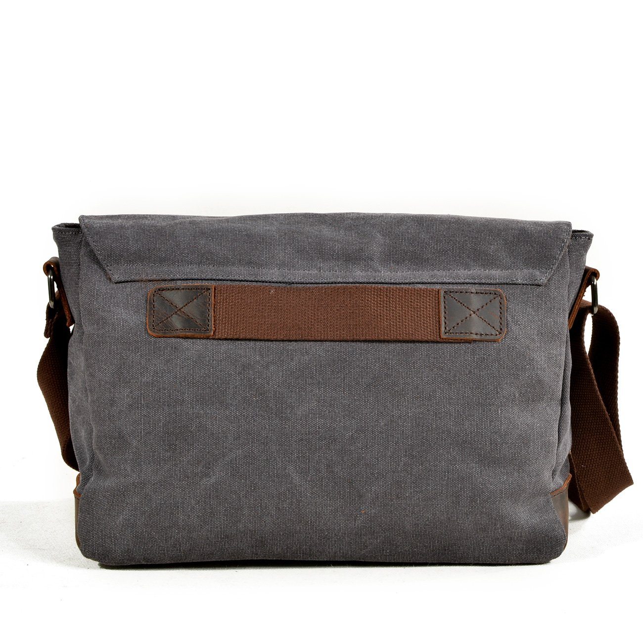 Waxed Canvas Messenger Crossbody Bag 12L