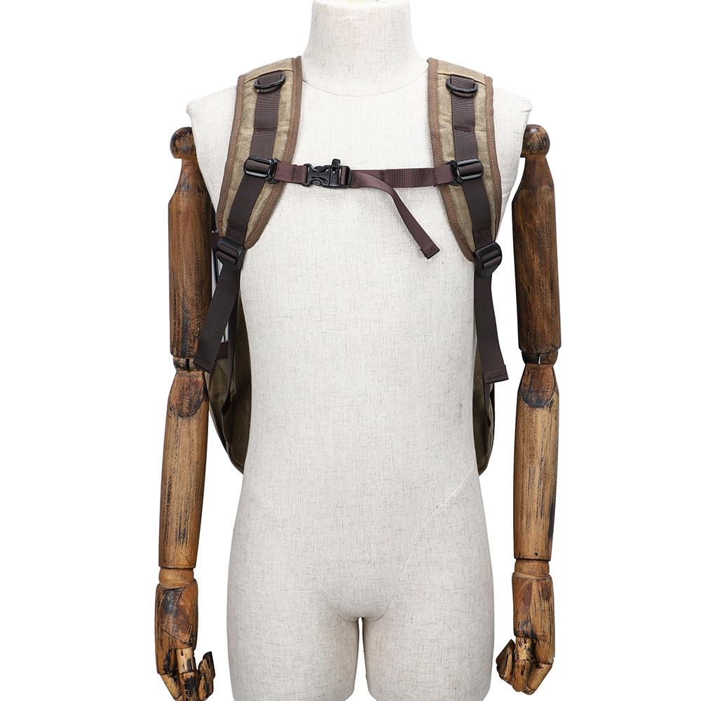 Waxed Canvas Leather Camera Backpack