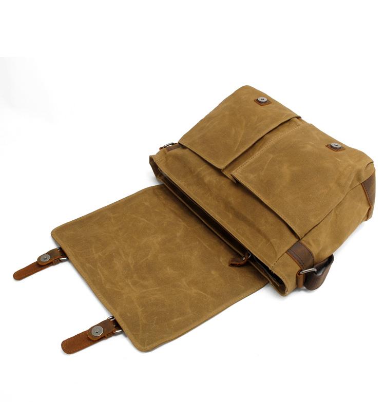 Canvas Vintage Messenger Shoulder Bag 13L