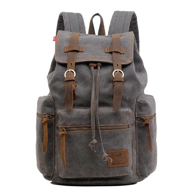 Vintage Canvas Laptop Rucksack Backpack