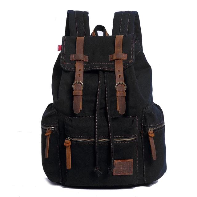 Vintage Canvas Laptop Rucksack Backpack