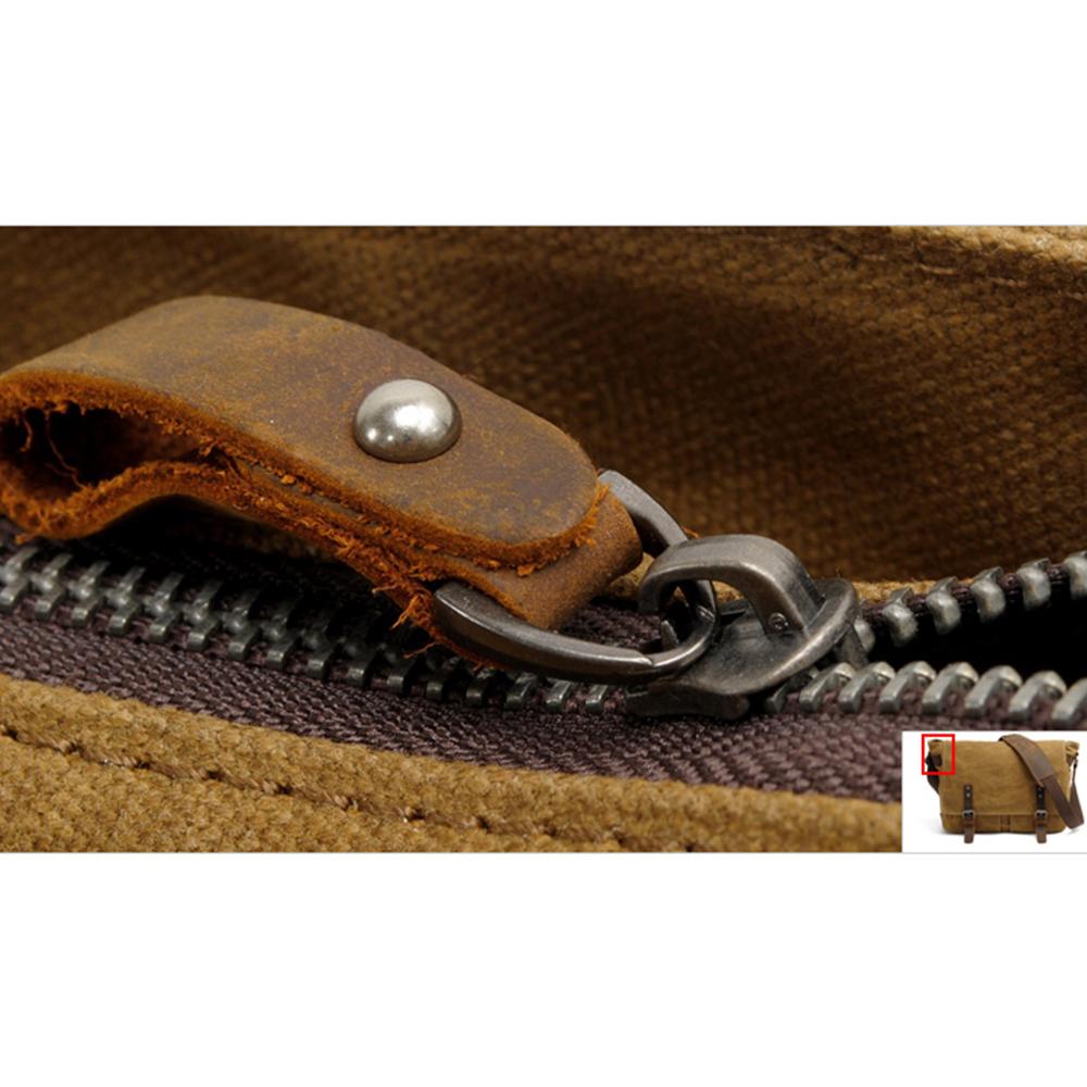 Canvas Vintage Messenger Shoulder Bag 13L