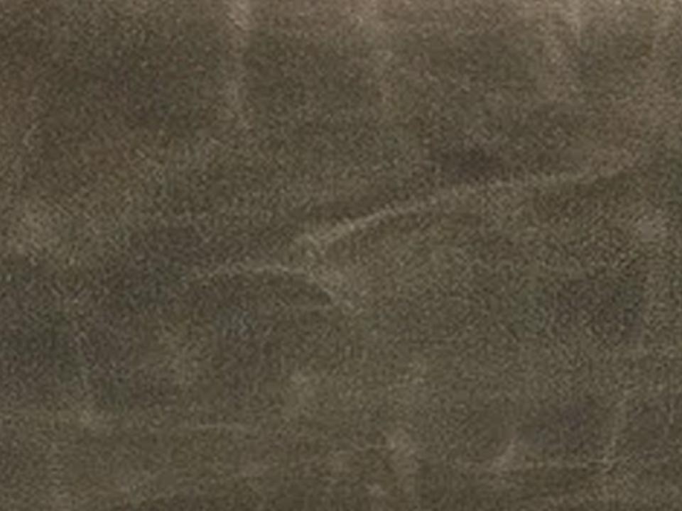 Close-up of the waxed finish on army green canvas