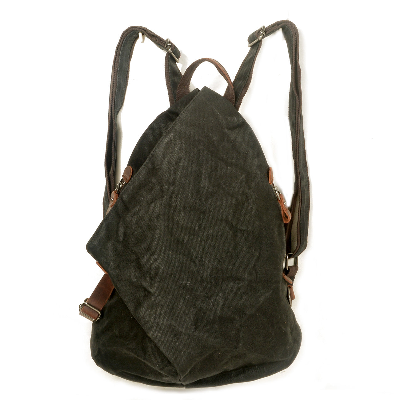 Small Vintage Canvas Backpack Daypack 18L
