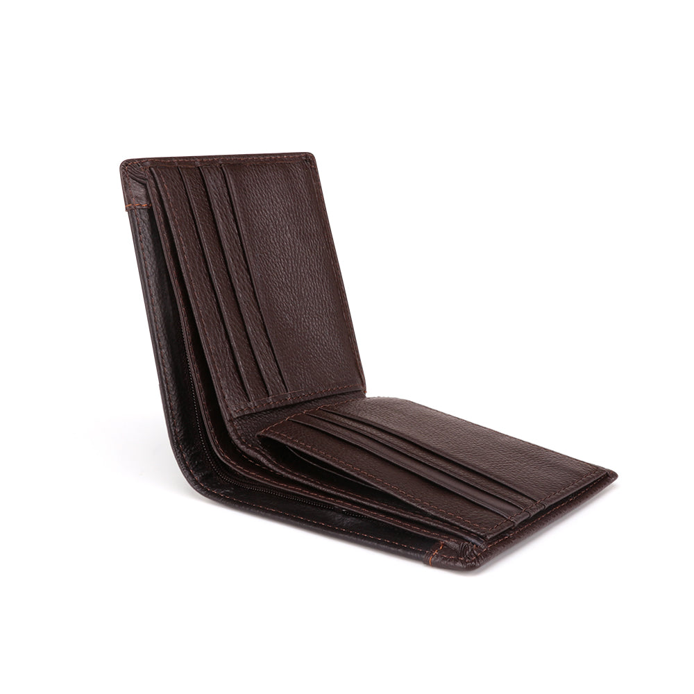 Slim Full Grain Leather RFID Bifold Wallet