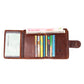 Real Leather Vintage Zip Wallet With Flip ID