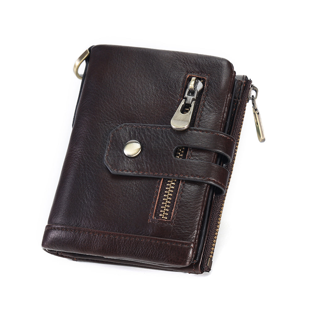 Green Bifold Wallet & Coin Pouch – Bicyclist: Handmade Leather Goods