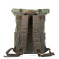 Waxed Canvas Vintage Roll Top Backpack 18L