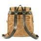 Vintage Waxed Canvas Leather Backpack 18L