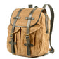 Vintage Waxed Canvas Leather Backpack 18L